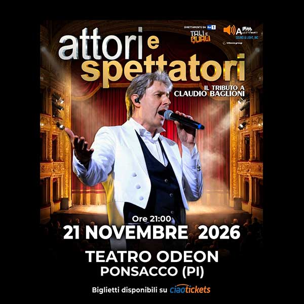 Attori e spettatori tour 2026